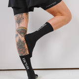 Chaussettes noire/écru - Rollande