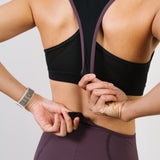 Bibshort court à bretelles - Raphaëlle Aubergine