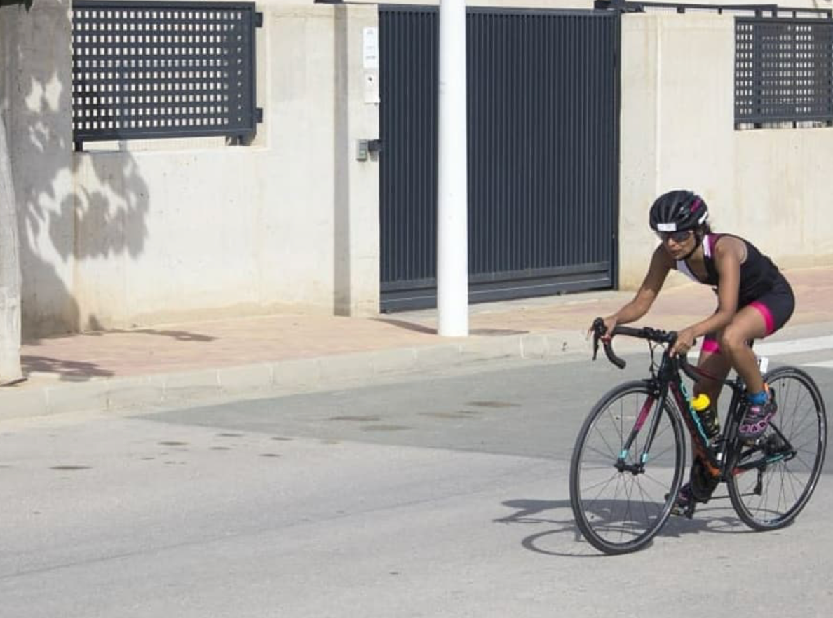 Cycling woman