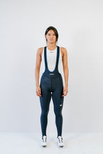 Bibshort long à bretelles - Amélia Bleu