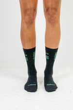 Chaussettes mérinos bleu - Margaux