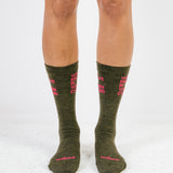 Chaussettes mérinos kaki - Margaux