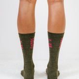 Chaussettes mérinos kaki - Margaux