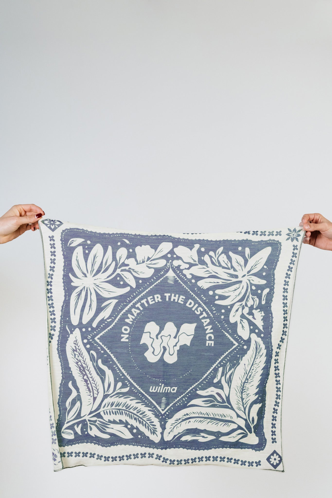 Bandana en laine mérinos - Clara Bleu