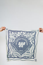 Bandana en laine mérinos - Clara Bleu