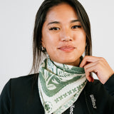 Bandana en laine Mérinos - Clara Vert