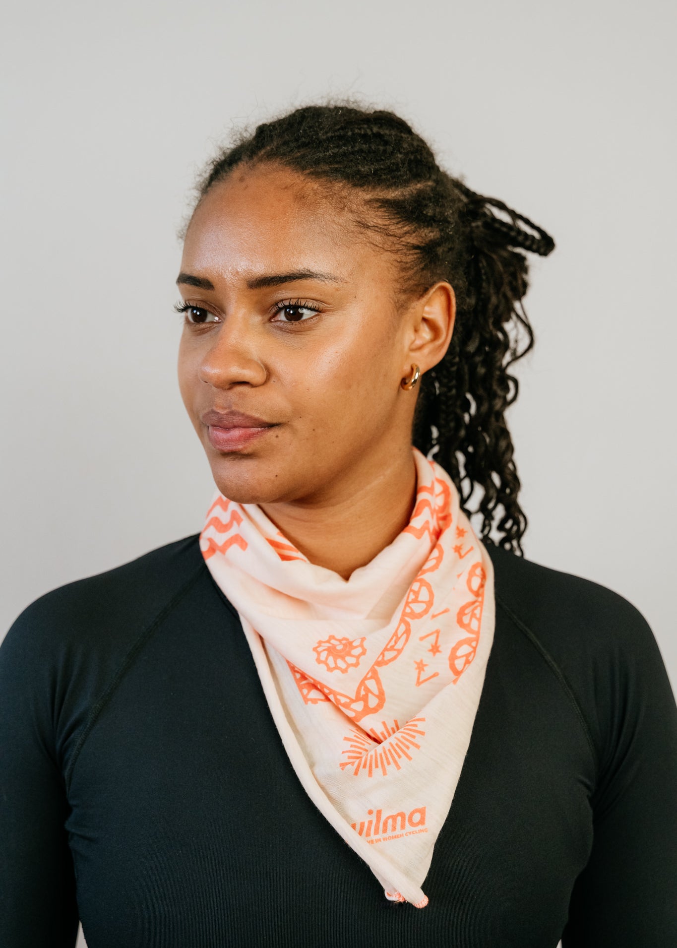 Bandana en laine Mérinos - Clara Orange