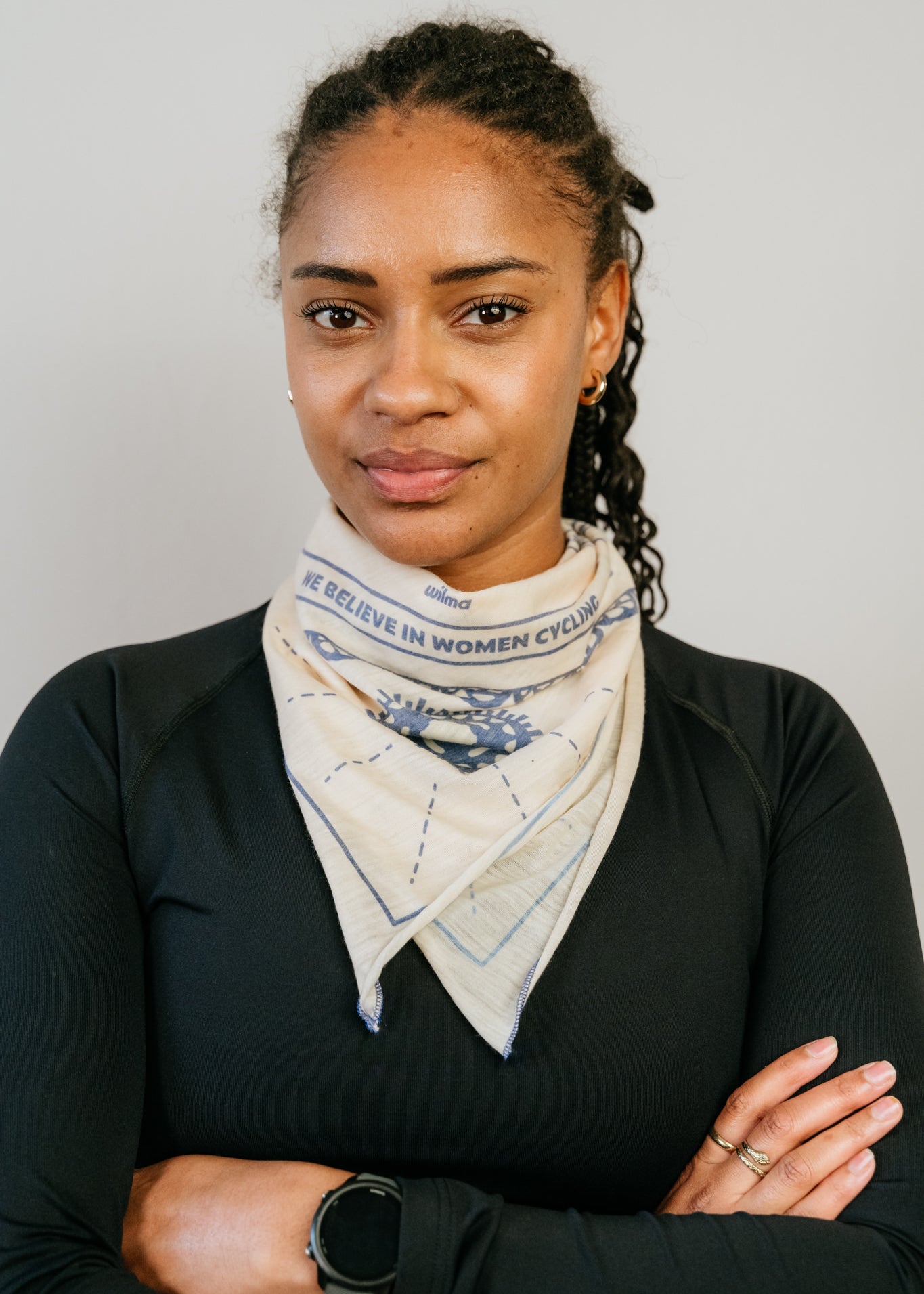 Bandana en laine Mérinos - Clara Navy