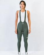 Bibshort long à bretelles - Amélia Kaki