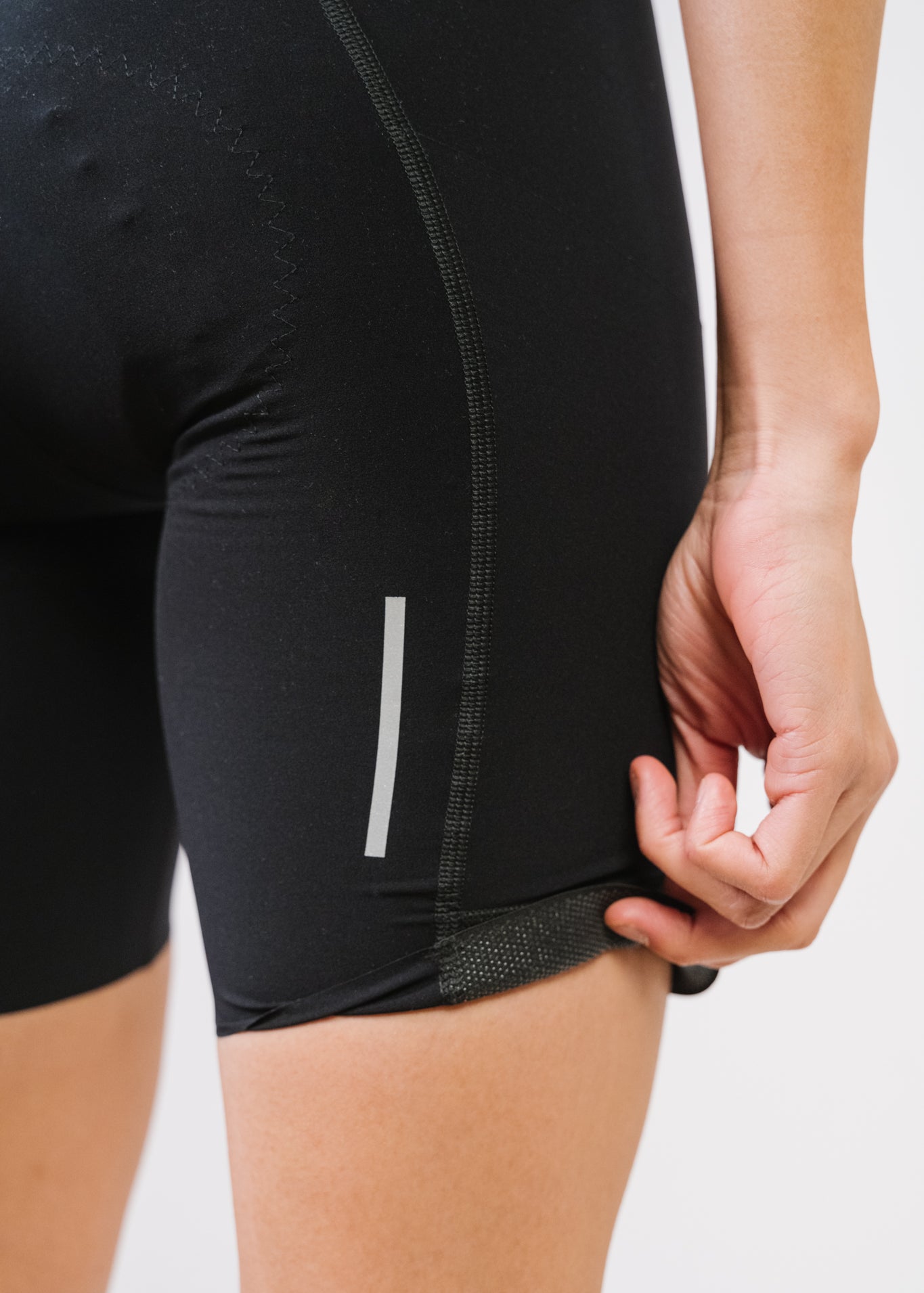Cuissard vélo femme à bretelles détachables cours menstruel et pad détachable Wild 2.0 vue arrière réfléchissant