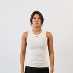 Baselayer sans manches en laine mérinos écru - Gaia - Face