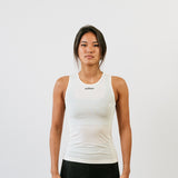 Baselayer sans manches en laine mérinos écru - Gaia - Face