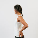 Baselayer sans manches en laine mérinos écru - Gaia - coté