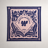 Merino Wool Bandana - Clara Violet