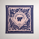 Merino Wool Bandana - Clara Violet