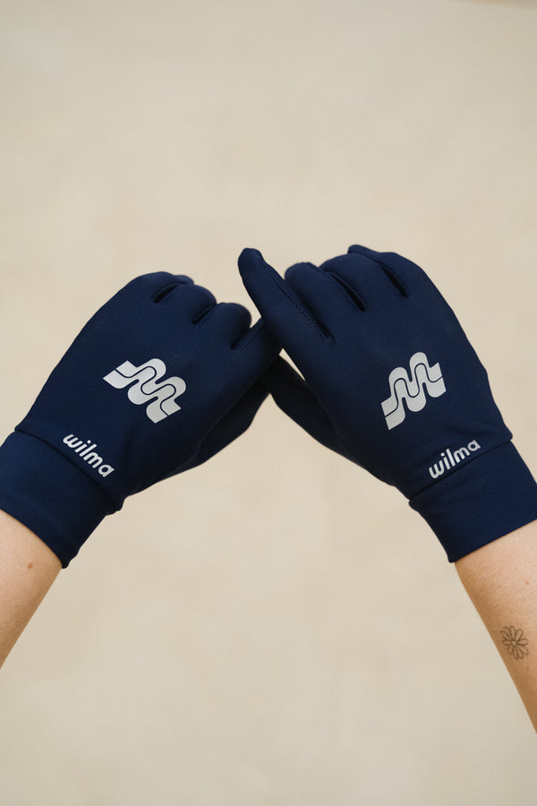 gants bleus vus de face #color_Navy