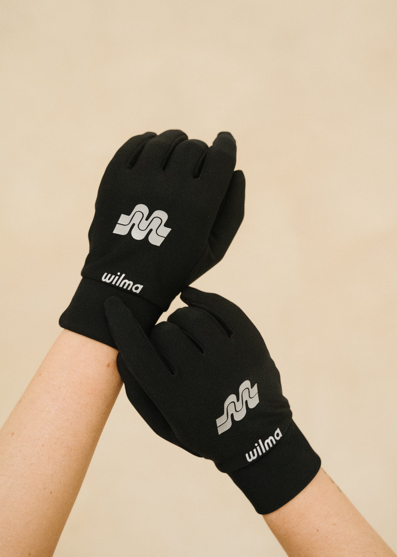 gants noir vu de face #color_Noir