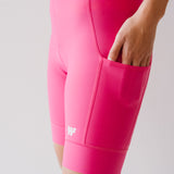 Bibshort court à bretelles - Raphaëlle rose