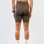 Cuissard court menstruel Essentiel sans bretelles marron vu de dos