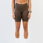 Cuissard court menstruel Essentiel sans bretelles marron vue de face