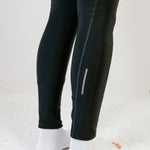 Cuissard long d'hiver Amélia noir vue de profil montrant les bandes réflectives en bas de jambes