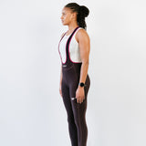 Cuissard long d'hiver Amélia aubergine vue de 3/4