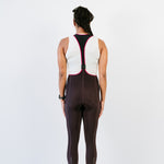 Cuissard long d'hiver Amélia aubergine vue de dos