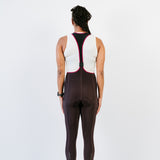 Cuissard long d'hiver Amélia aubergine vue de dos