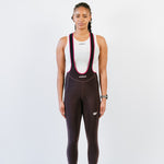 Cuissard long d'hiver Amélia aubergine vue de face