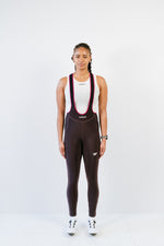 Cuissard long d'hiver Amélia aubergine vue de face