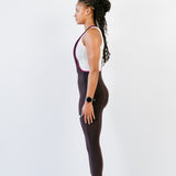 Cuissard long d'hiver Amélia aubergine vue de profil