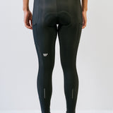 Cuissard long d'hiver Alba sans bretelles noir vue de dos