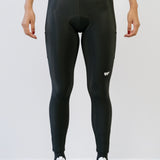 Cuissard long d'hiver Alba noir sans bretelles vue de face