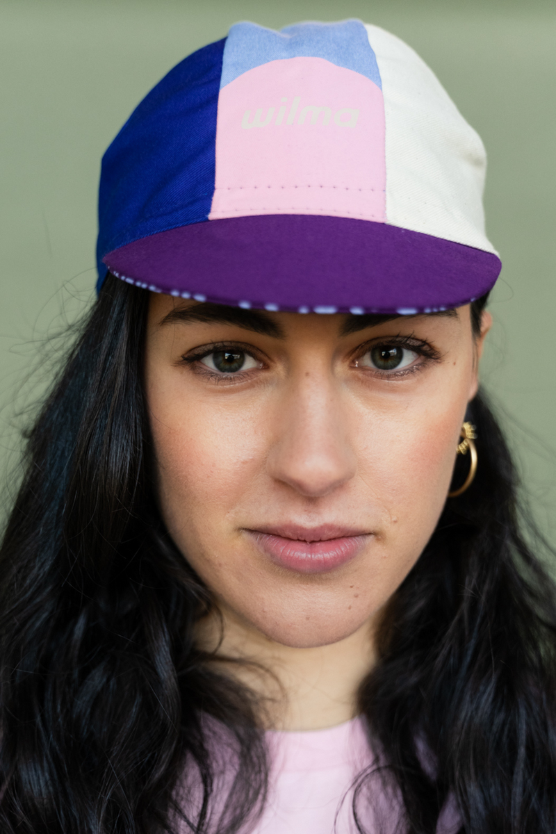Casquette de cyclisme bleue