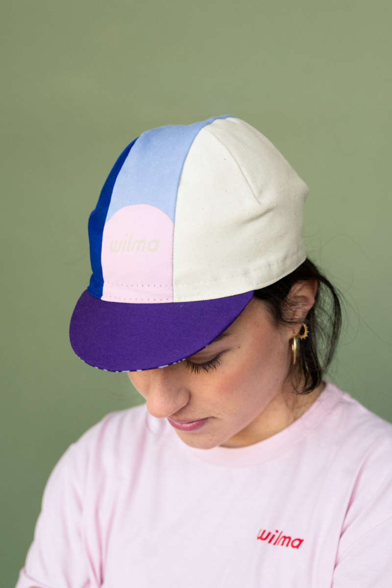 Casquette de cyclisme bleue